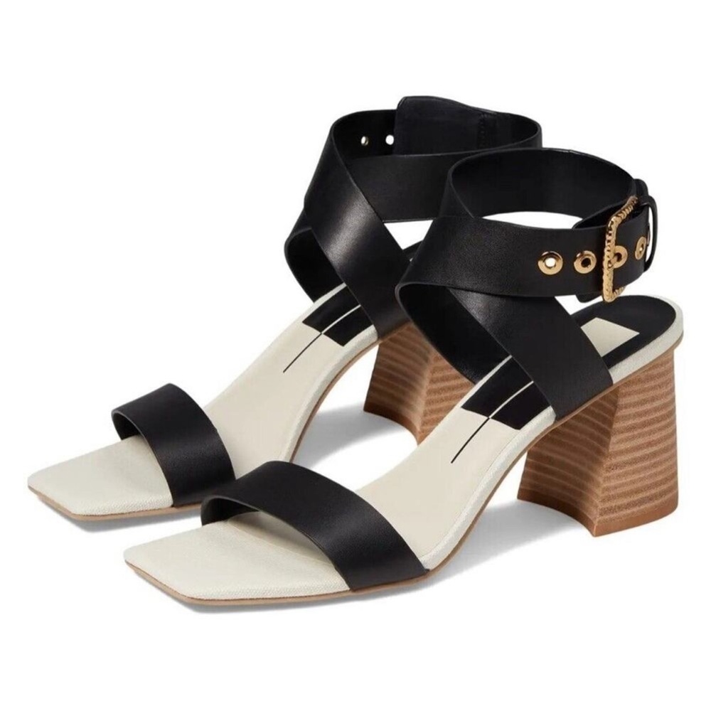 Dolce Vita Paytin Heel Sandals In Black